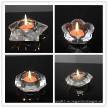 Nuevo diseño Crystal Tea Light Candle Home Decoration Crystal Candleholder